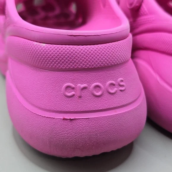 Crocs Classic Bae Platform Clogs Women's Sz 8 Pink Shoes Iconic Comfort Sandals - Picture 8 of 12